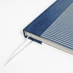 Fehér - farmer csíkos sima notesz