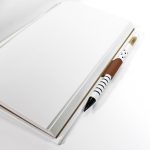 Fehér - farmer csíkos sima notesz