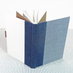 Fehér - farmer csíkos sima notesz