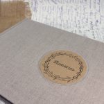 Natúr bézs /világosszürke lenvászon fotóalbum