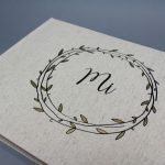 Natúr vászon fotóalbum - A mi történetünk - egyedi felirattal