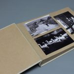 Natúr vászon fotóalbum - A mi történetünk - egyedi felirattal