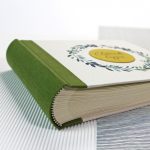 Zöld akvarell mintás fotóalbum