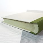 Zöld akvarell mintás fotóalbum