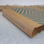 Kék halszálkamintás fotóalbum 