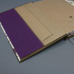 A/5 zöldesbarna - levendula virágmintás boríték napló cserélhető belívvel 