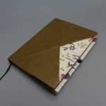 A/5 zöldesbarna - levendula virágmintás boríték napló cserélhető belívvel 