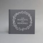Szürke-fehér vászon fotóalbum