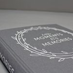 Szürke-fehér vászon fotóalbum