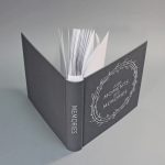 Szürke-fehér vászon fotóalbum