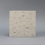 Natúr vászon napló tokkal - hálómintás