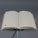 2026 napi tervező - valódi bőr gerinc és natúr vászon - hálómintás