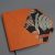 A/5 rozsdanarancs - fekete virágmintás boríték napló cserélhető belívvel 