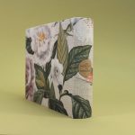 Natúr-zöld-korall virágmintás fotóalbum-22x17 cm