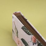 Natúr-zöld-korall virágmintás fotóalbum-22x17 cm