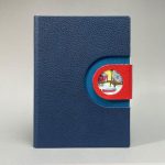 A/5 sötétkék - piros napló cserélhető belívvel