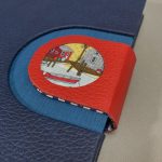 A/5 sötétkék - piros napló cserélhető belívvel