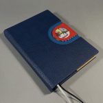 A/5 sötétkék - piros napló cserélhető belívvel