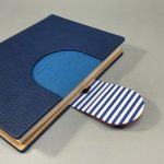 A/5 sötétkék - piros napló cserélhető belívvel