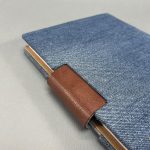 A/5 farmer-szürke-barna napló cserélhető belívvel, egyedi felirattal