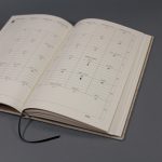 2026 havi tervező - natúr vászon - hálómintás