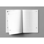 Projekt napló - natúr vászon - hálómintás