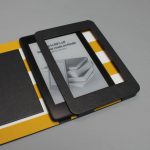 Egyedi e-book olvasó tok - 01 - műbőr és vászon - választható színekkel