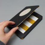 Egyedi e-book olvasó tok - 01 - műbőr és vászon - választható színekkel