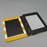 Egyedi e-book olvasó tok - 01 - műbőr és vászon - választható színekkel