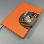 A/5 narancs-virágmintás napló cserélhető belívvel