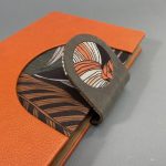 A/5 narancs-virágmintás napló cserélhető belívvel