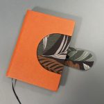A/5 narancs-virágmintás napló cserélhető belívvel