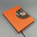 A/5 narancs-virágmintás napló cserélhető belívvel