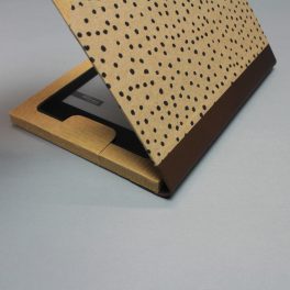 Egyedi e-book olvasó tok - 03 - papír és valódi bőr