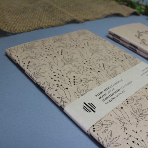 A/5 - 64 oldal - SIMA füzet - ECO natúr - virágmintás