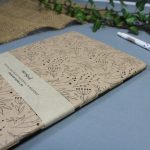 ECO sima füzet - natúrbarna virágmintás