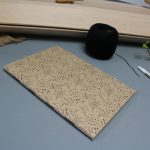 ECO sima füzet - natúrbarna virágmintás