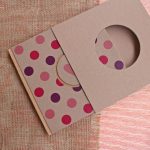 ECO natúr - pink - lila nagy pöttyös napló / vendégkönyv védőtokkal