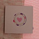 ECO natúr - pink - lila nagy pöttyös napló / vendégkönyv védőtokkal