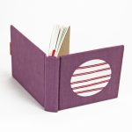 Lila-piros zsebnotesz