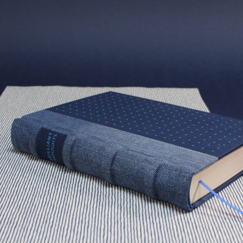 Kék farmer és vászon sima notesz / napló