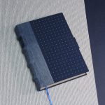 Kék farmer és vászon sima notesz / napló