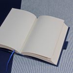 Kék farmer és vászon sima notesz / napló