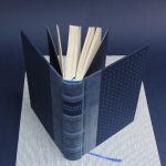 Kék farmer és vászon sima notesz / napló