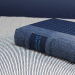 Kék farmer és vászon sima notesz / napló