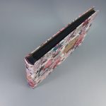 Natúr-kék-pink lenvászon fotóalbum