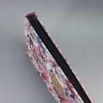 Natúr-kék-pink lenvászon fotóalbum