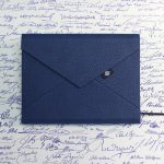 A/5 sötétkék - rózsaszín - szürke - kék virágmintás boríték napló cserélhető belívvel 