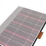 Szürke tweed vonalas notesz