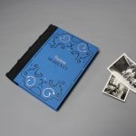 Fekete farmer - kék vászon fotóalbum